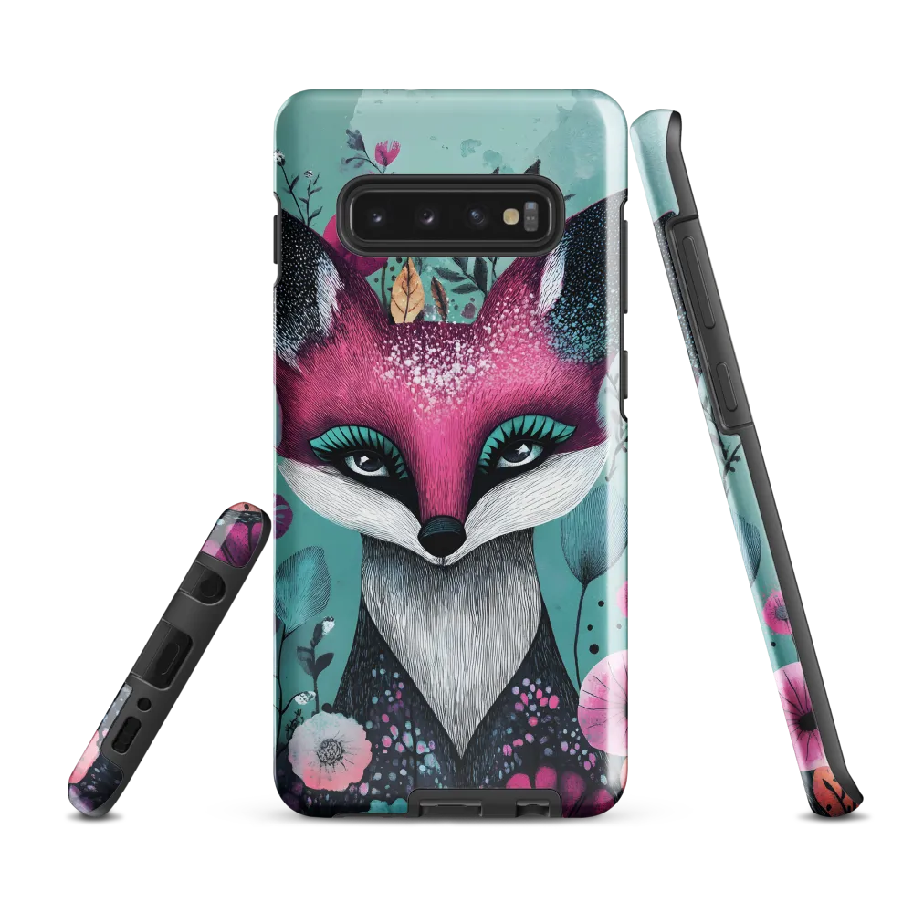 Whimsical Fox Among Blossoms | Phone Case |  S10 Plus | Tough Case | Glossy