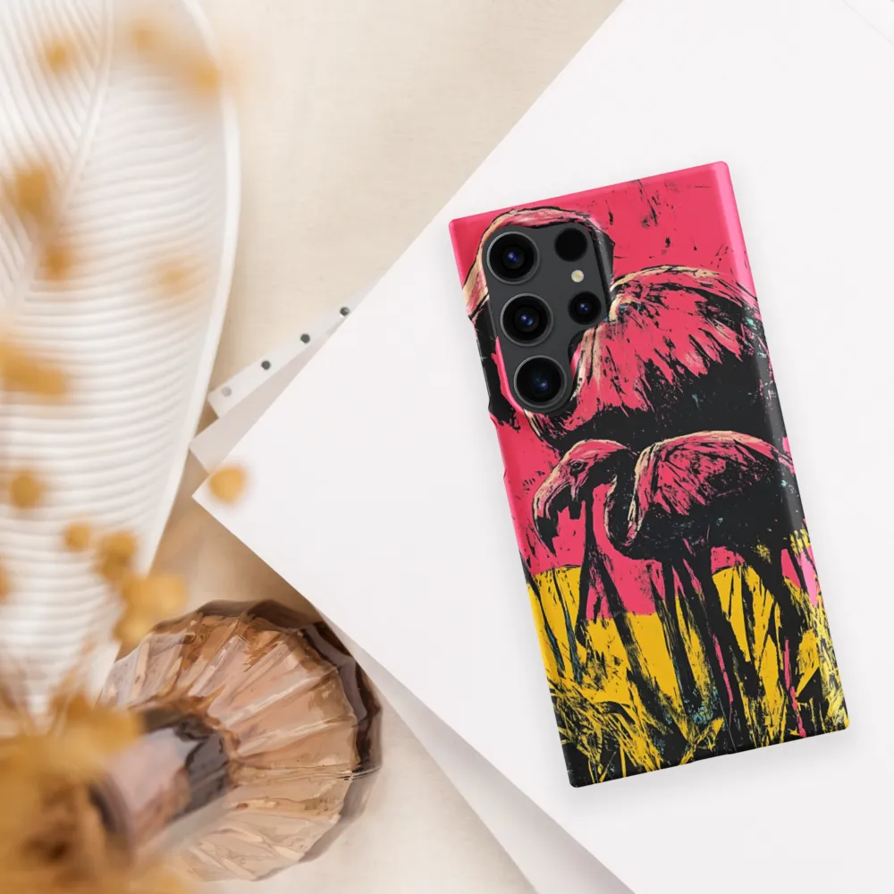 Flamingo Duet: A Pop Art Expression