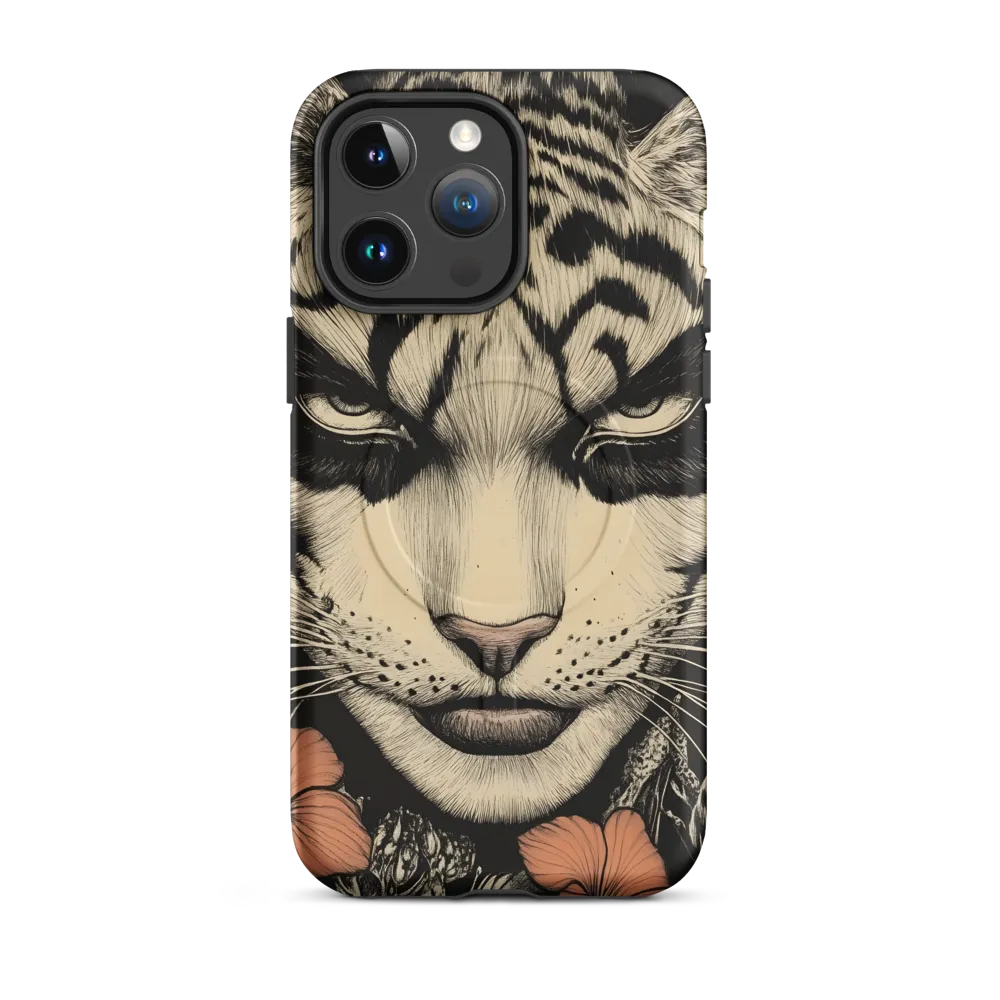 Feline Majesty: The Human-Leopard Connection | Phone Case |  14 Pro Max | MagSafe® Tough Case | Matte