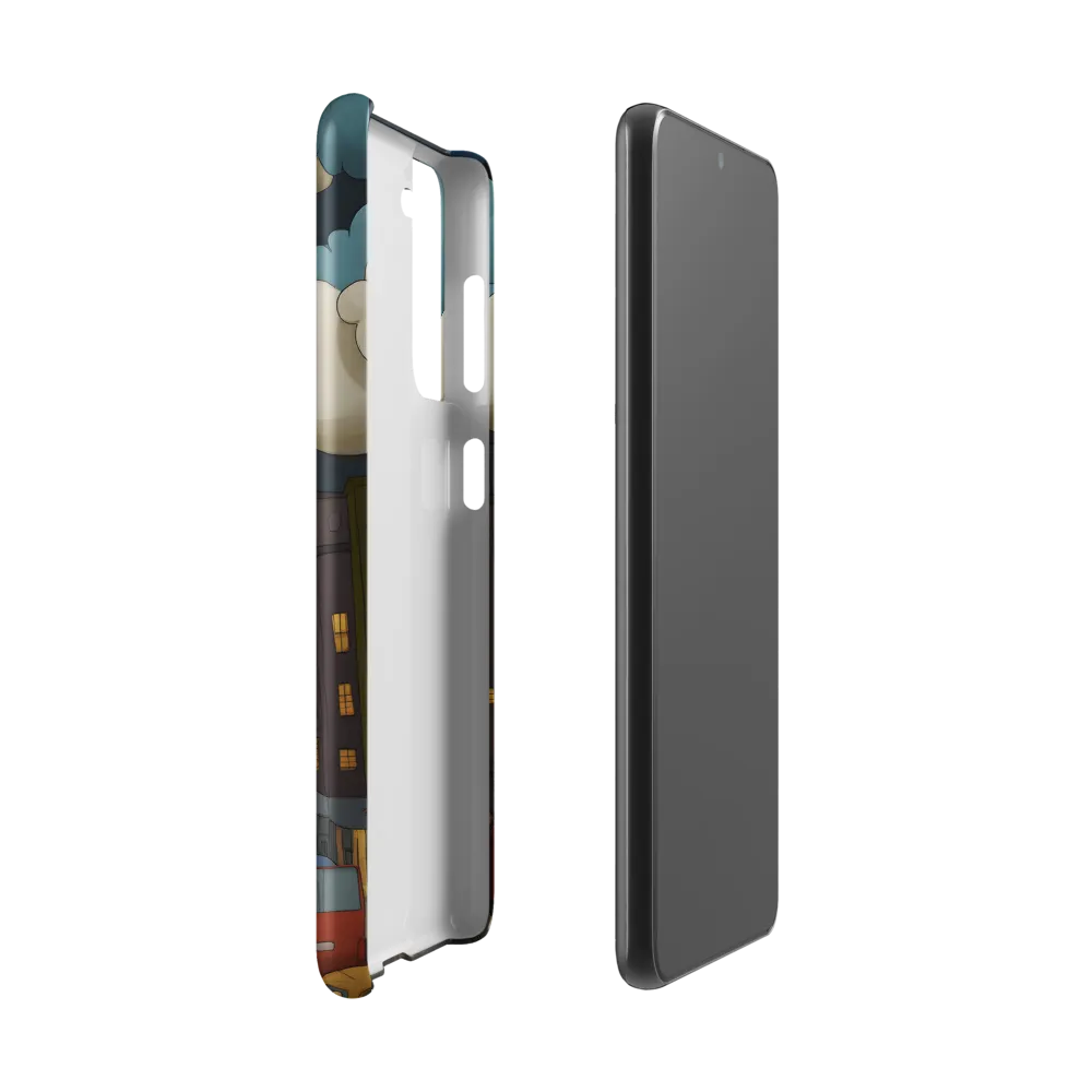 Urban Symphony: A City Awakens at Dusk | Phone Case |  S21 | Snap Case | Matte