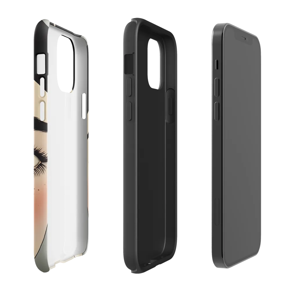 Serenity Captured: A Modern Portrait | Phone Case |  12 | Tough Case | Glossy