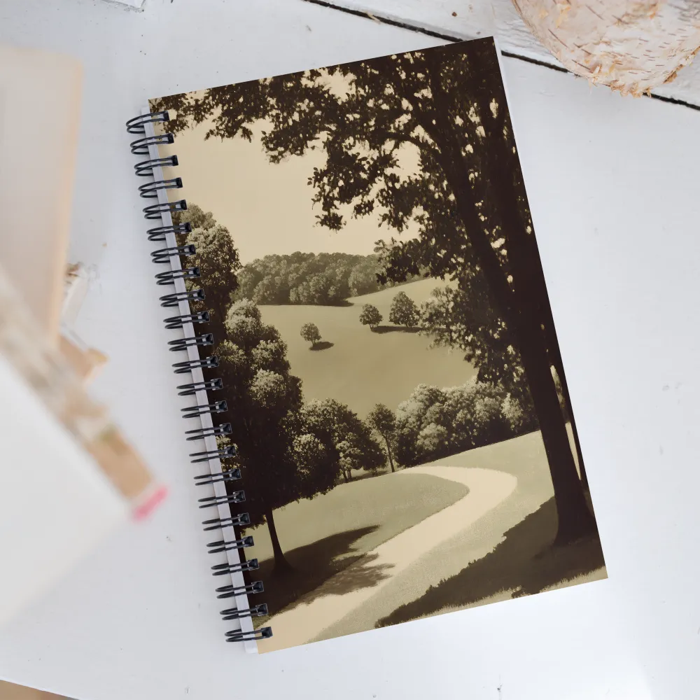 Whispers of the Verdant Path | Spiral Notebook