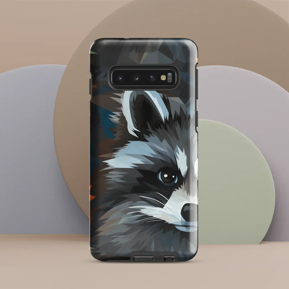 Whispers of Autumn: The Raccoon's Gaze