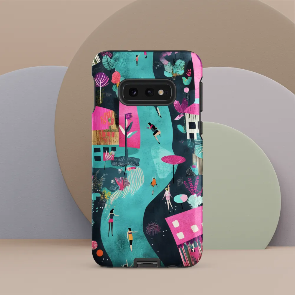 Whimsical Journey Through a Vibrant Landscape | Phone Case |  S10e | Tough Case | Matte