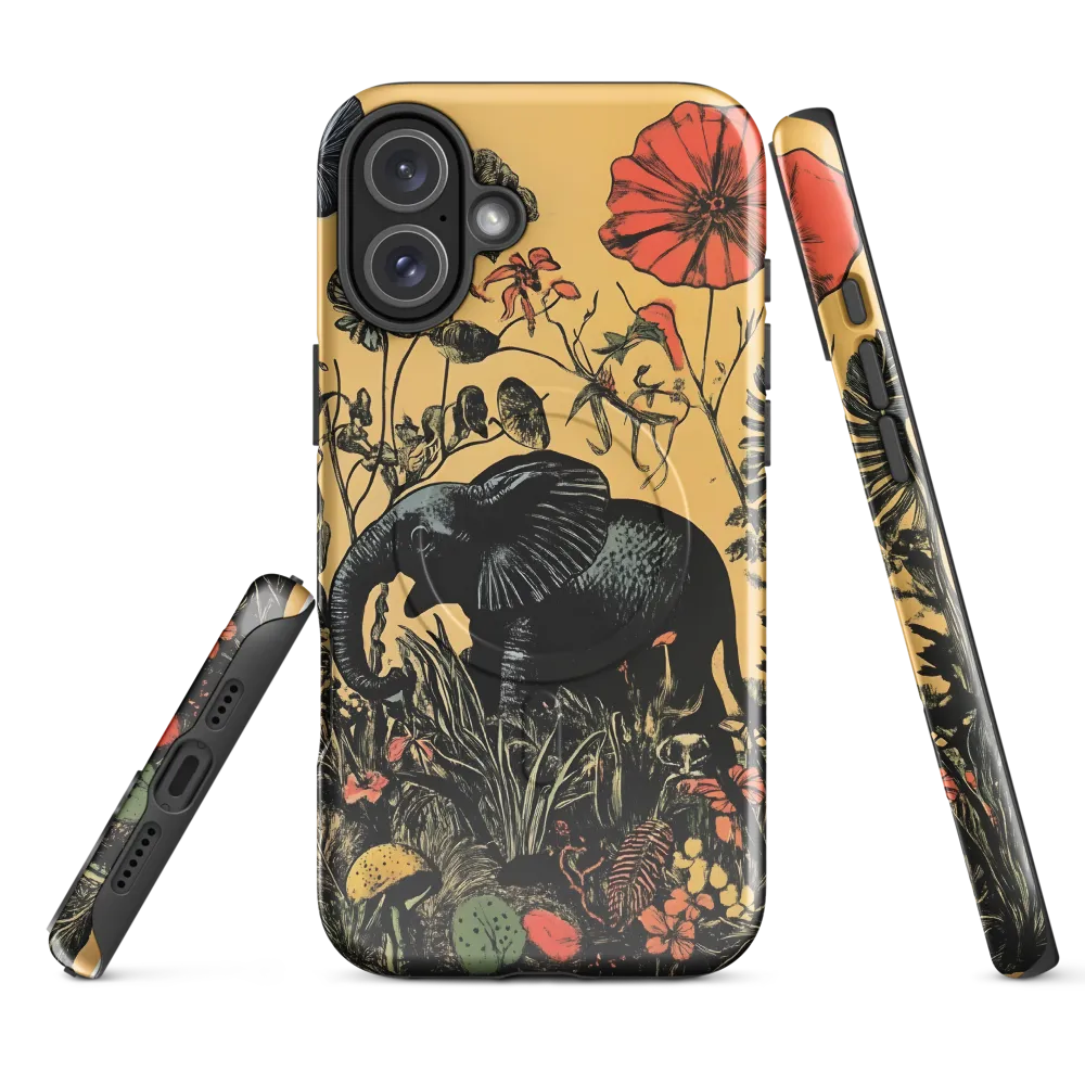Floral Majesty: The Elephant's Sanctuary