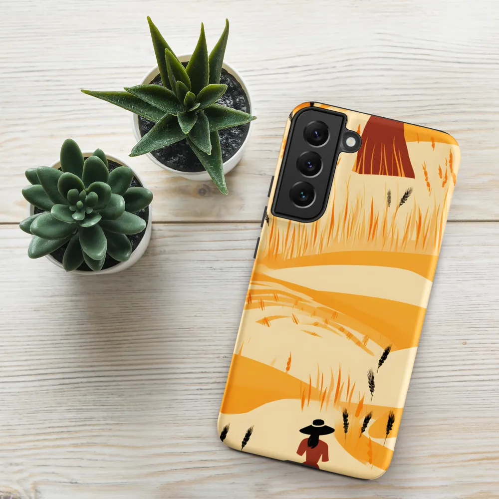 Embracing the Fields: A Floral Journey | Phone Case |  S22 Plus | Tough Case | Matte