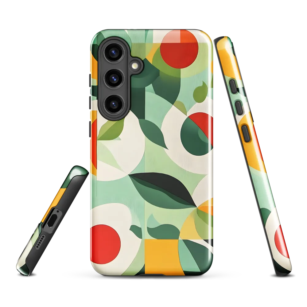 Harmony in Shapes: A Playful Abstract Design | Phone Case |  S24 Plus | Tough Case | Glossy
