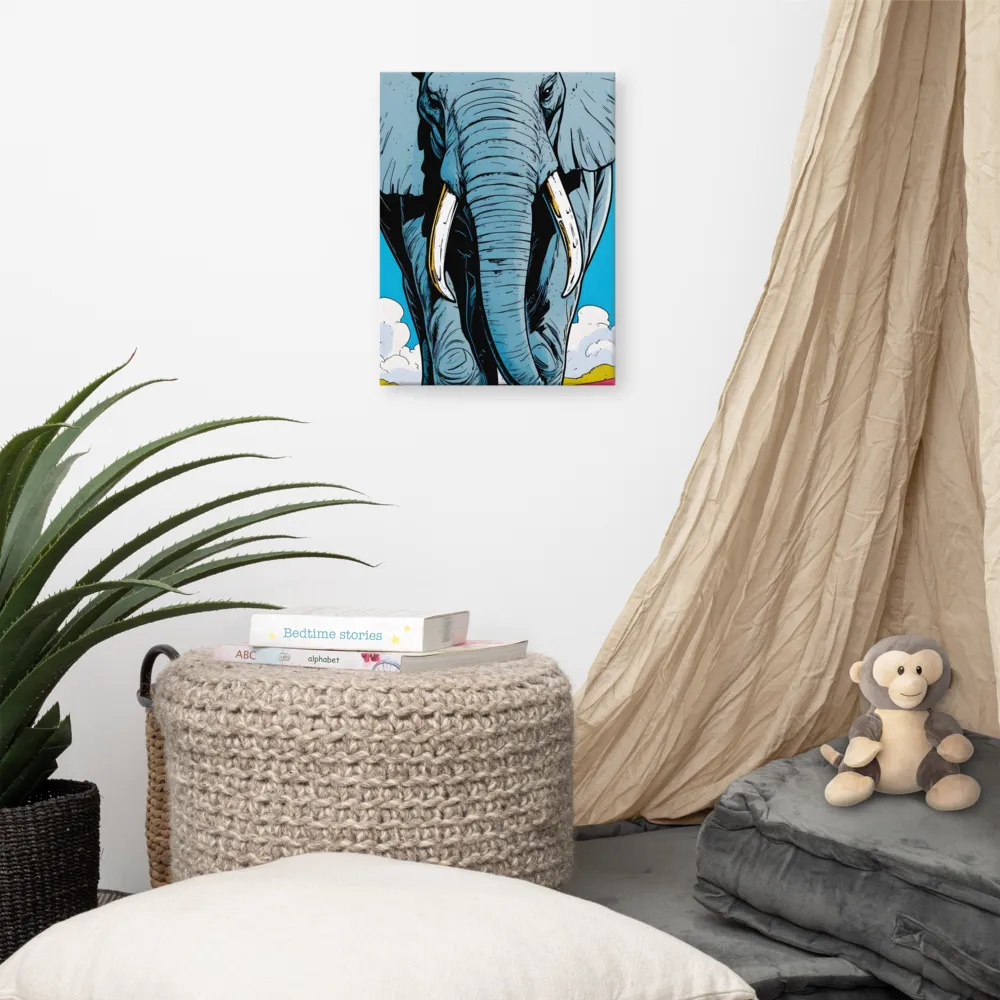 Majestic Presence: The Elephant | Canvas | 12″×16″