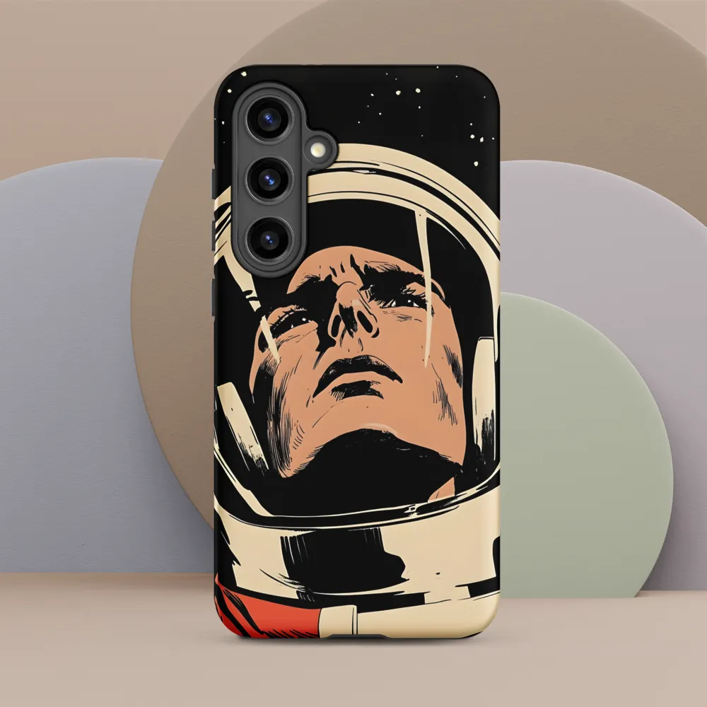 Gaze of the Astronaut | Phone Case |  S24 Plus | Tough Case | Matte