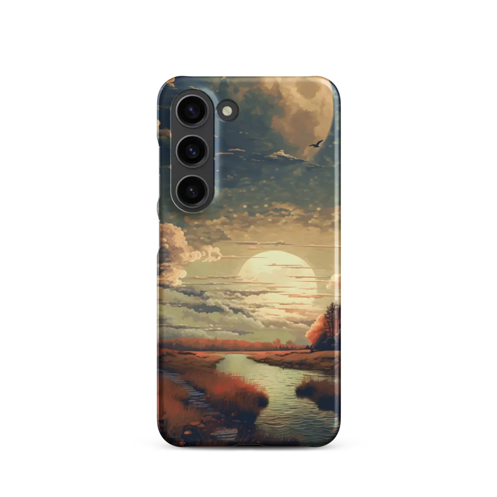 Whispers of Dusk: A Tranquil River Landscape