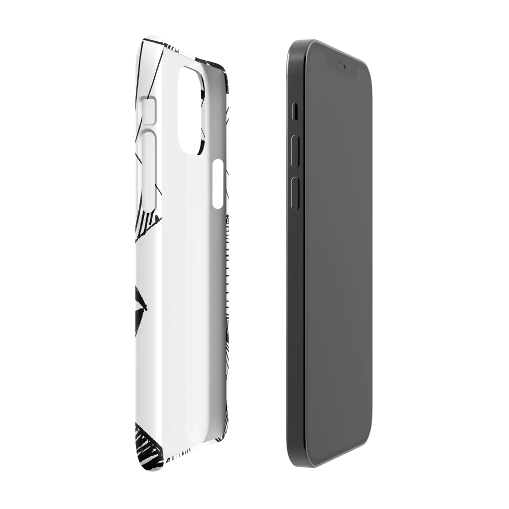 Dynamic Geometry in Ink | Phone Case |  12 Pro | Snap Case | Glossy