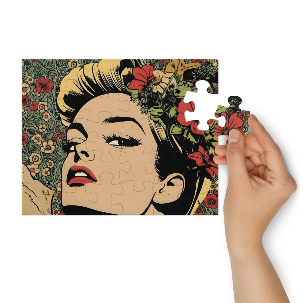 Muse in Bloom 
 Jigsaw Puzzle in Tin Box