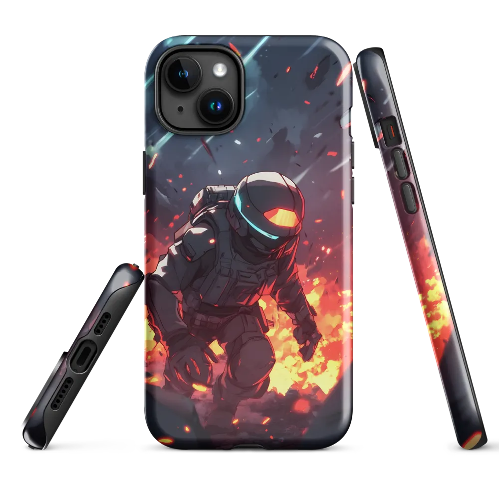 Astronaut Amidst Chaos