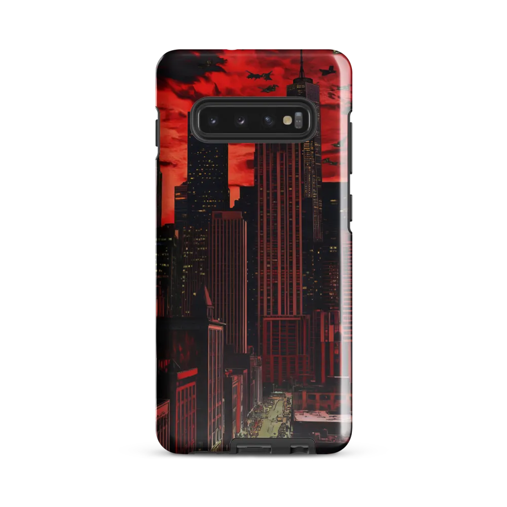 Red City Under Threat | Phone Case |  S10 Plus | Tough Case | Glossy