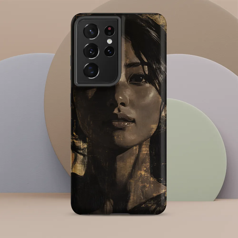 Golden Gaze: A Contemporary Portrait