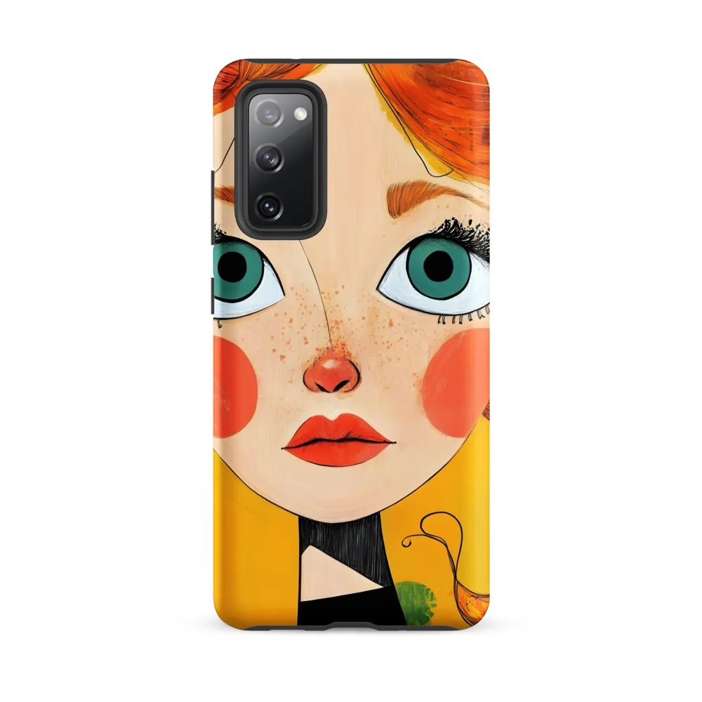 Whimsical Portrait of a Girl | Phone Case |  S20 FE | Tough Case | Matte