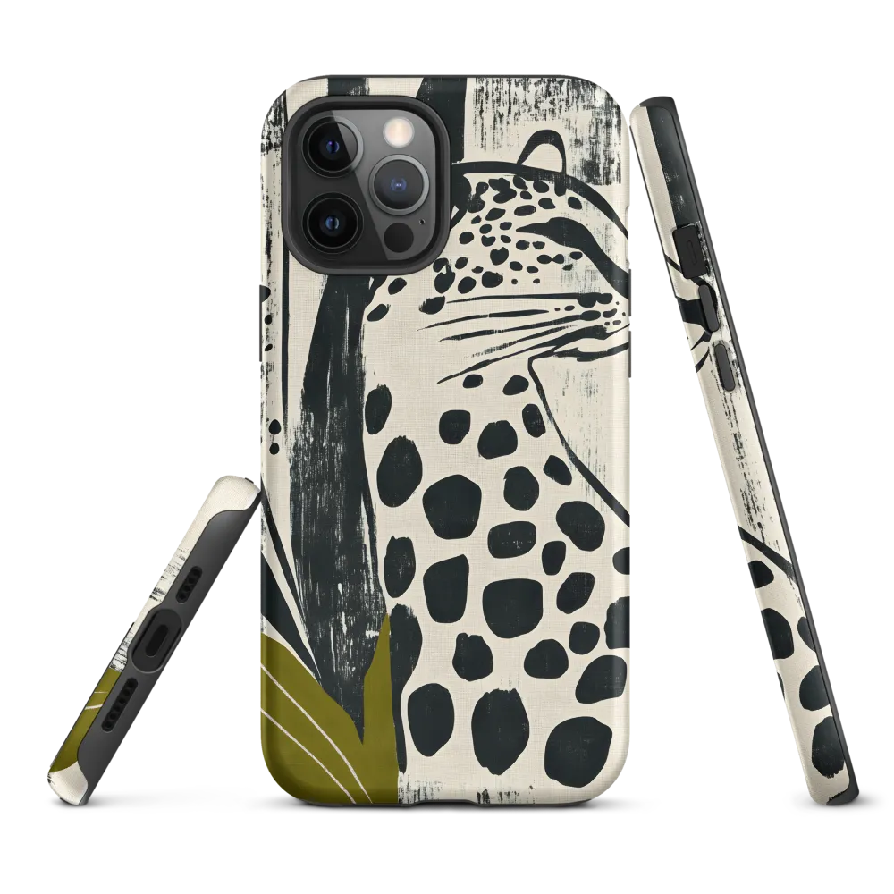 Leopard in Silhouette: A Modern Appeal | Phone Case |  12 Pro Max | Tough Case | Matte