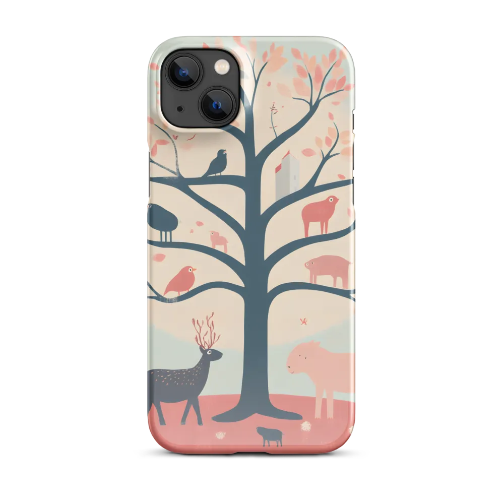 Whimsical Tree with Playful Creatures