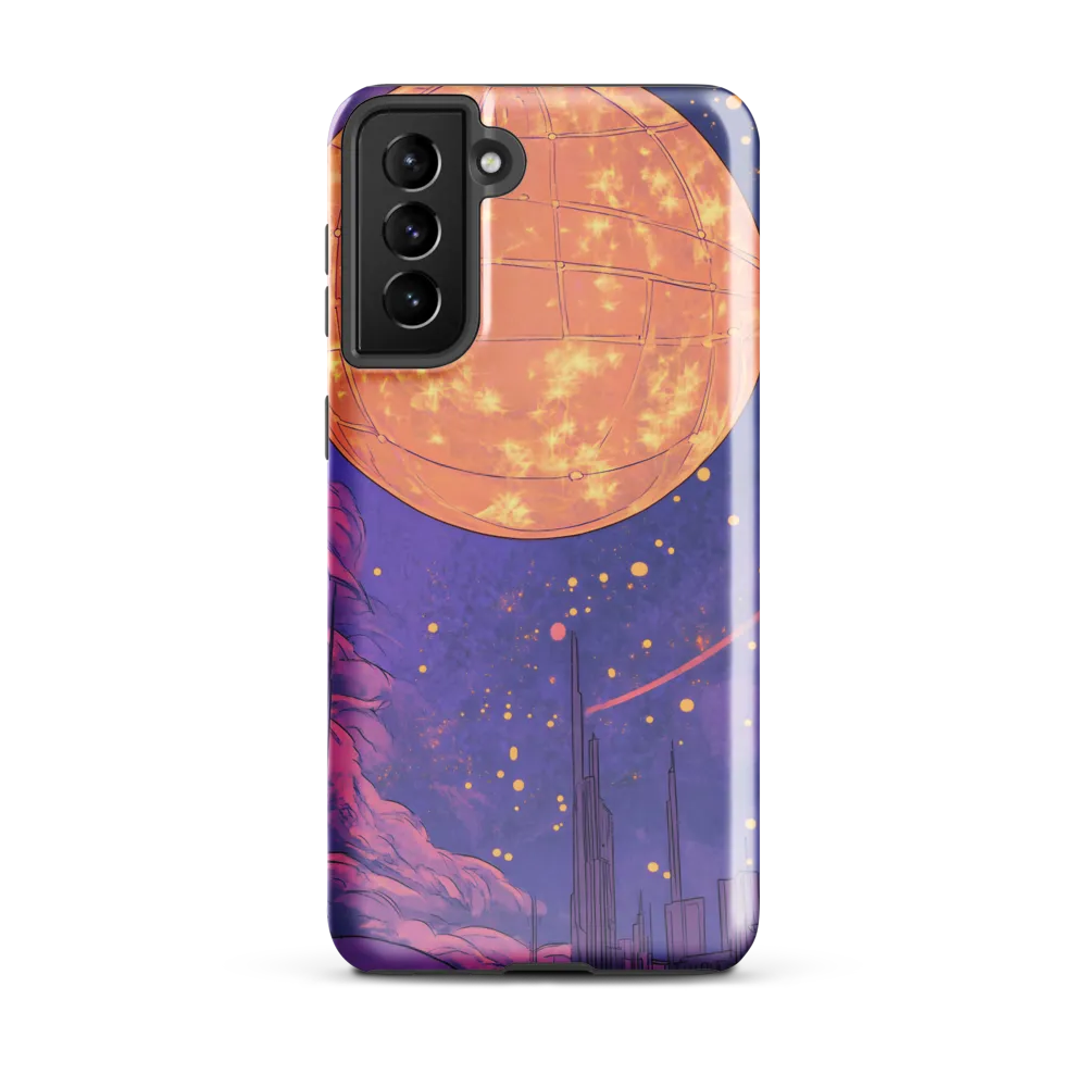 Celestial Cityscape: A Dance of Colors