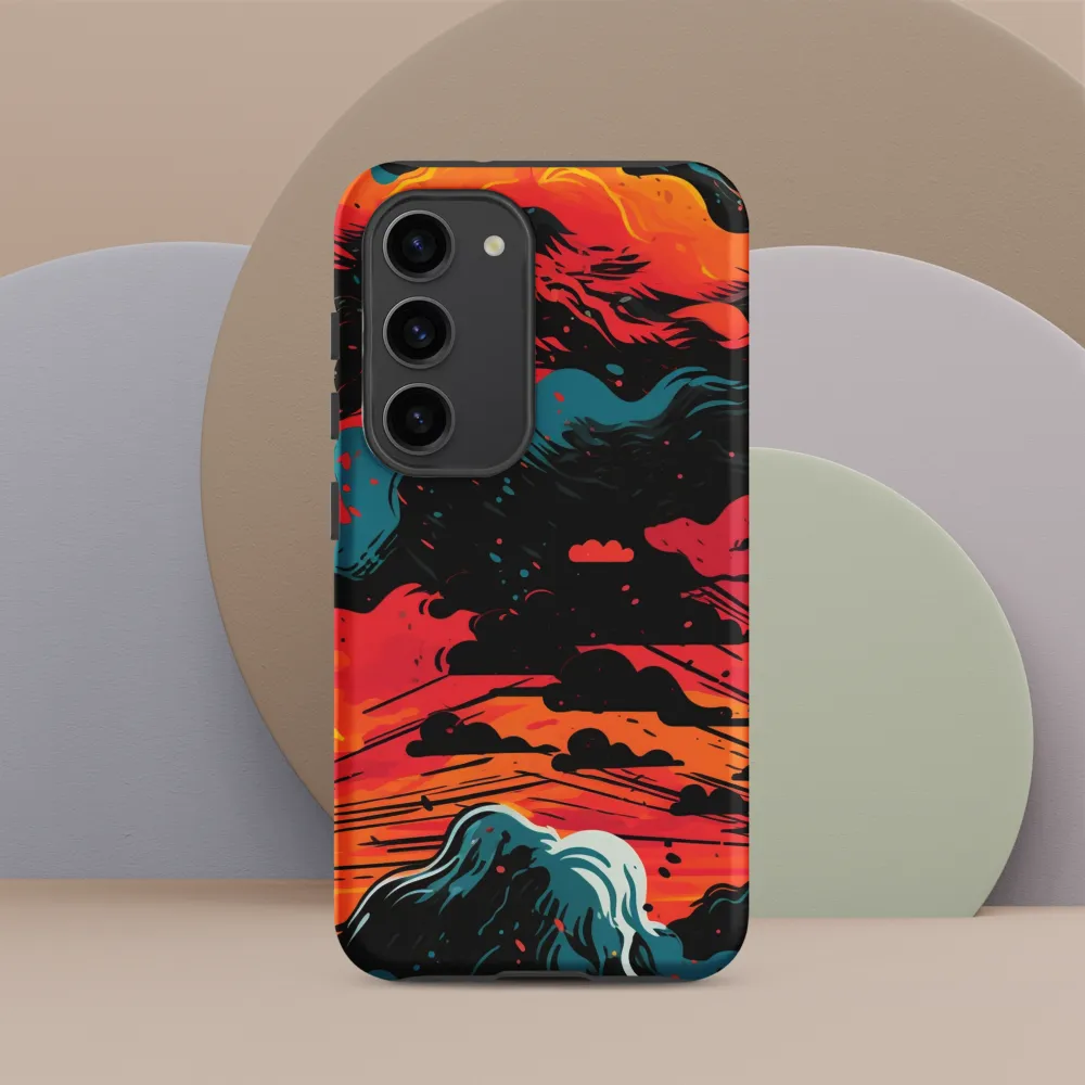 Ethereal Twilight: A Dramatic Landscape in Motion