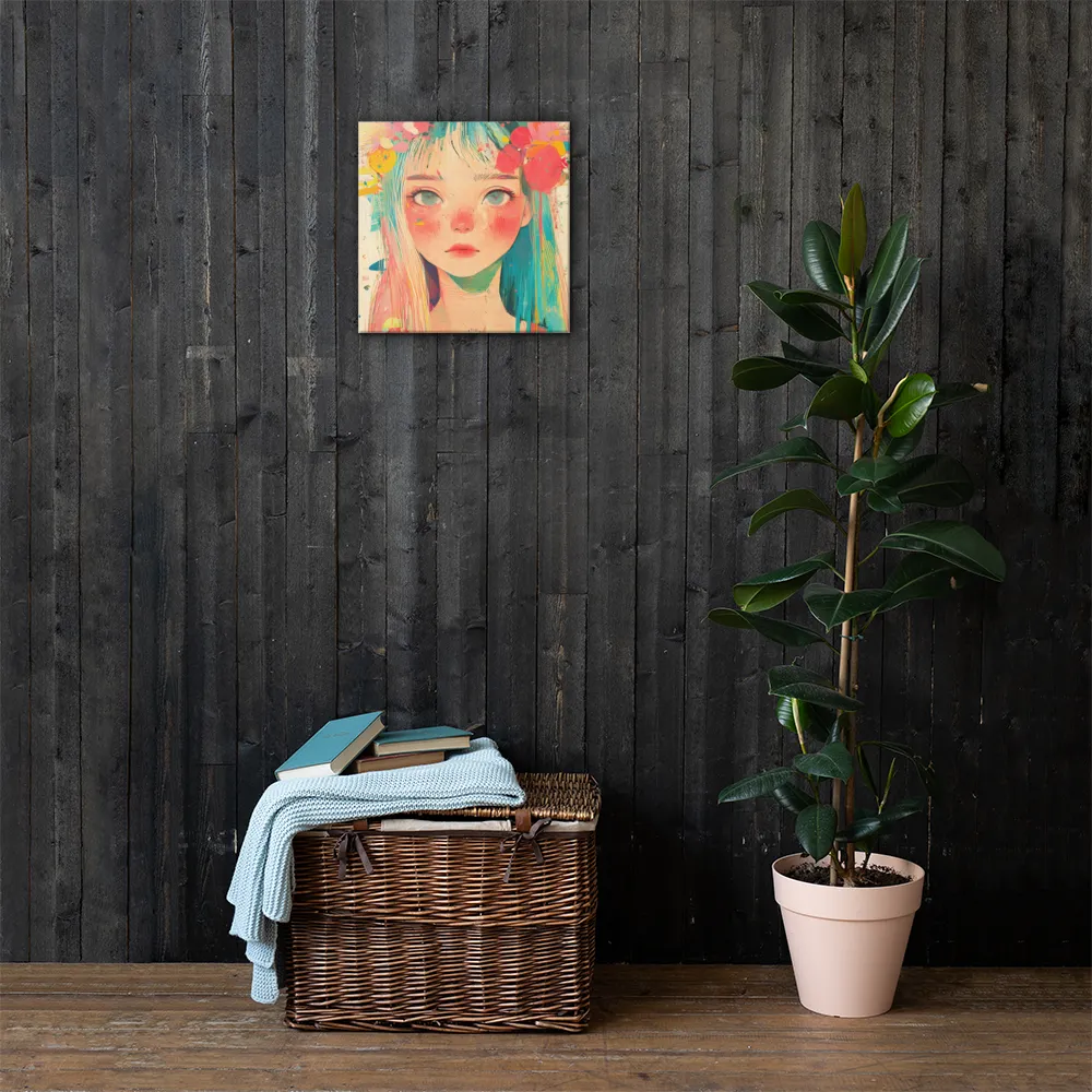 Whimsical Blossom | Canvas | 16″×16″