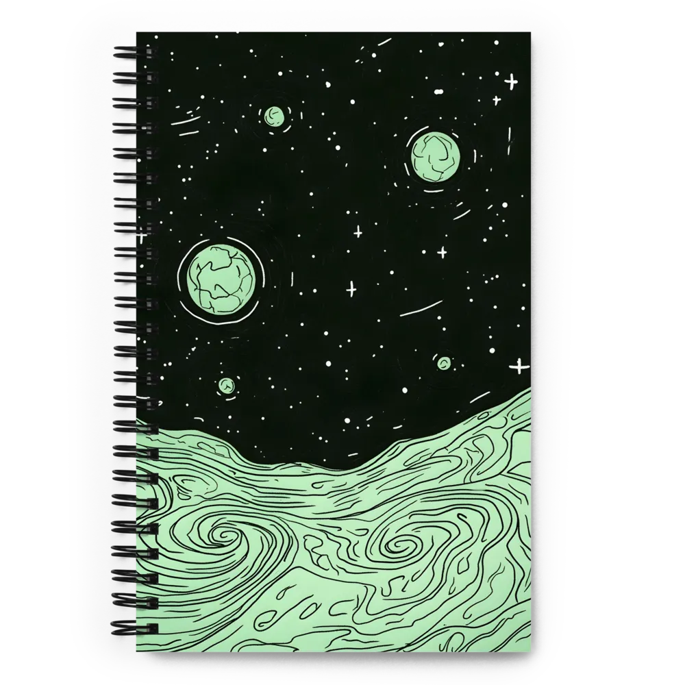 Celestial Waves | Spiral Notebook