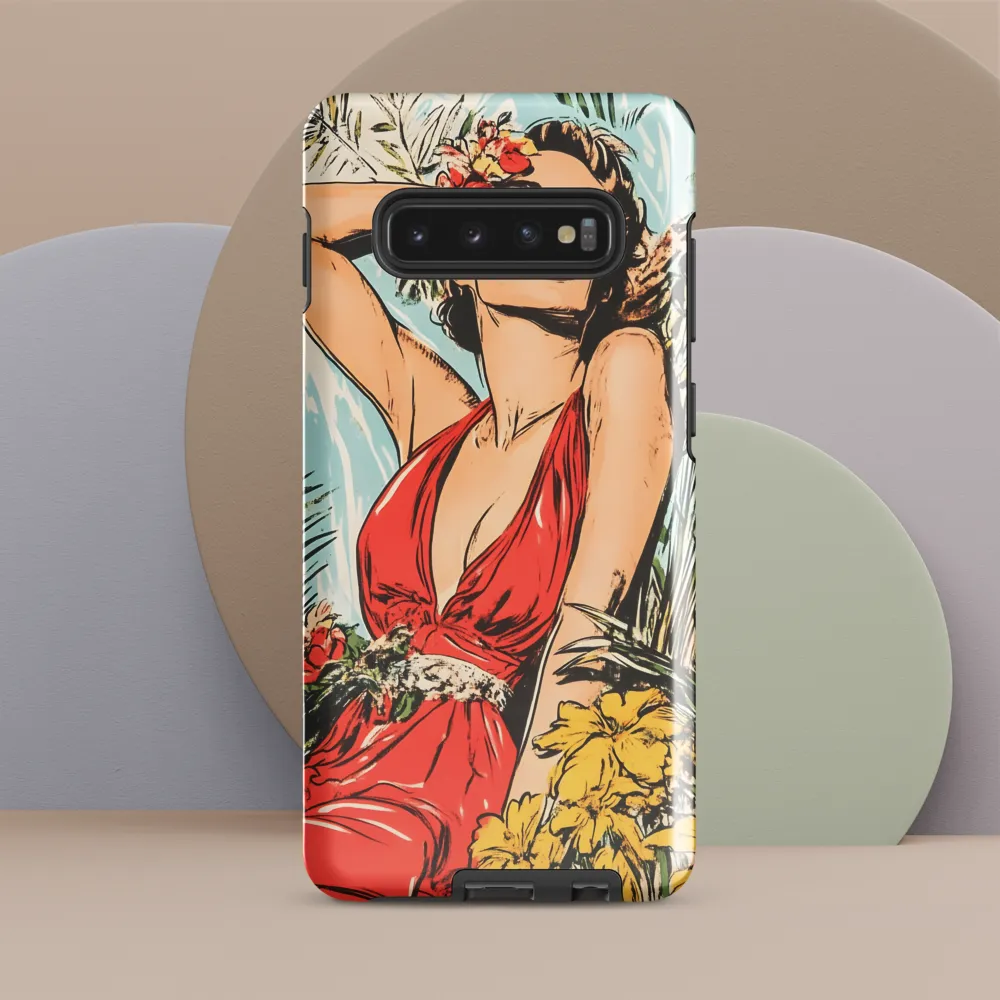 Tropical Allure | Phone Case |  S10 Plus | Tough Case | Glossy