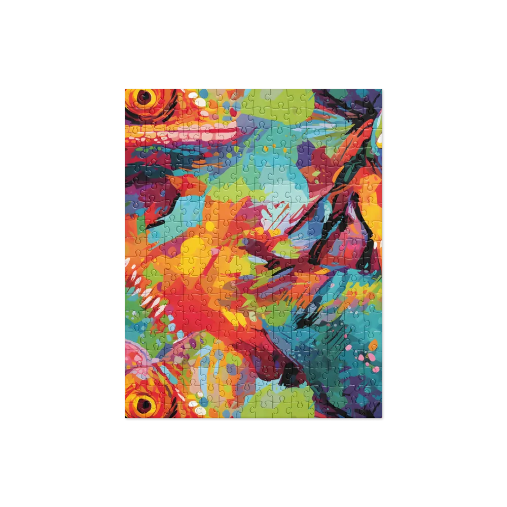 Colorful Lizard: An Abstract Adventure | Jigsaw Puzzle | 252 pieces