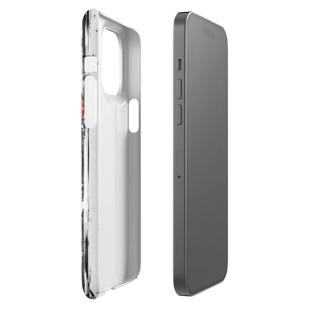 The Edgy Elegance | Phone Case |  14 Pro Max | Snap Case | Glossy