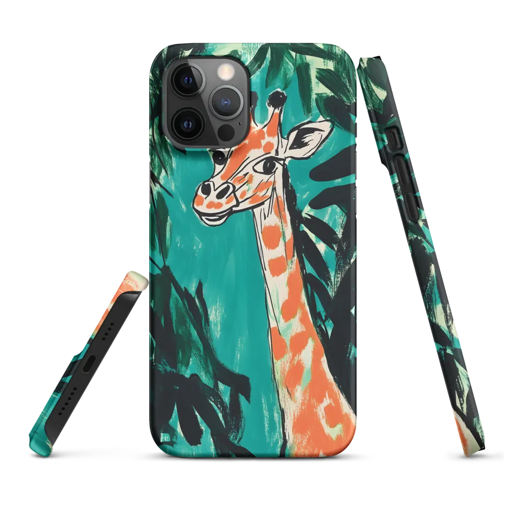 Curious Giraffe in Lush Greenery | Phone Case |  12 Pro Max | Snap Case | Matte