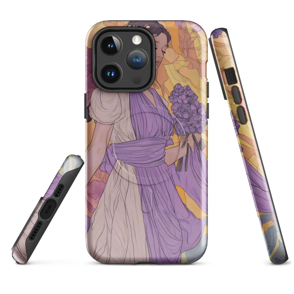 Blooming Elegance | Phone Case |  14 Pro Max | MagSafe® Tough Case | Glossy