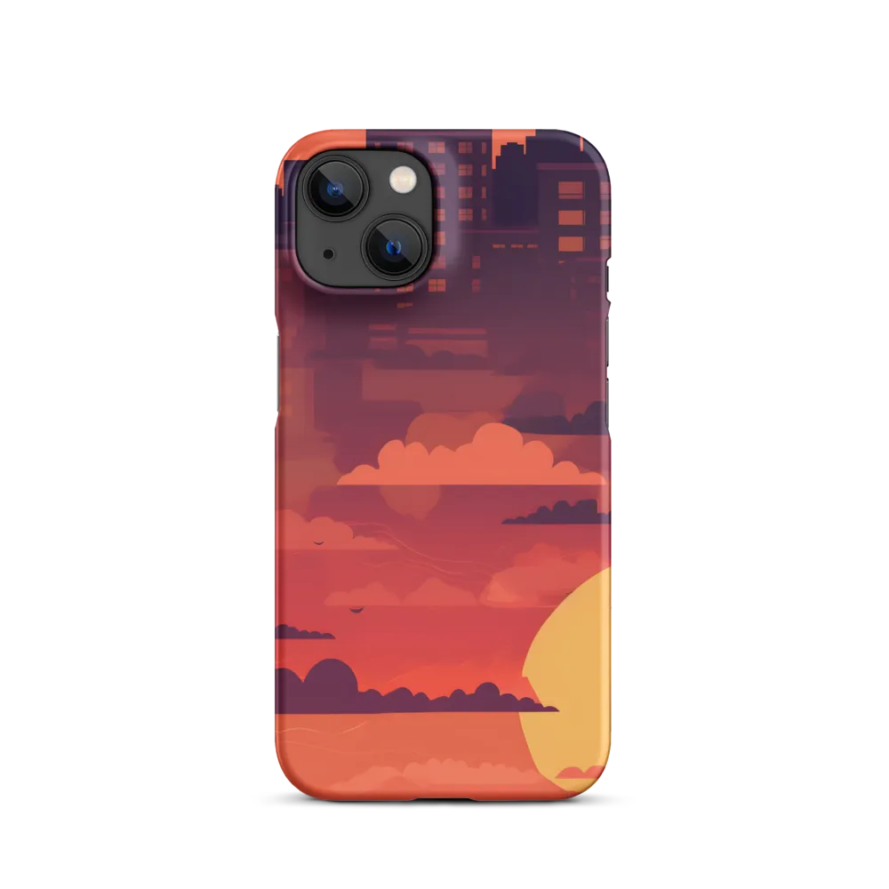 Urban Dusk: A Symphony of Cityscapes | Phone Case |  14 | Snap Case | Matte