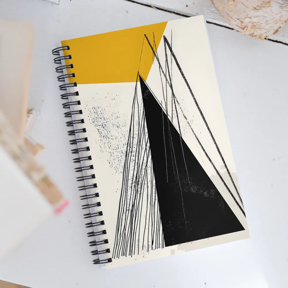 Tension in Geometric Forms | Spiral Notebook