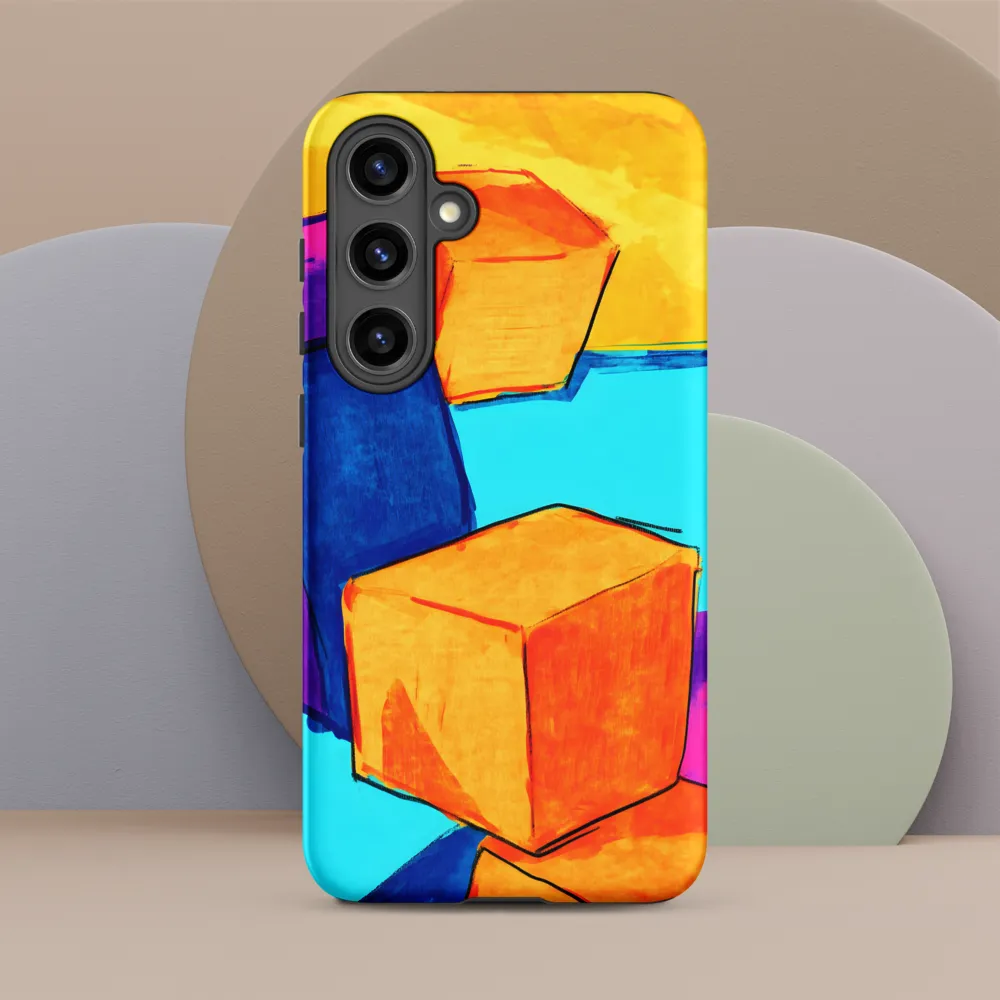 Playful Cubes in Vibrant Harmony