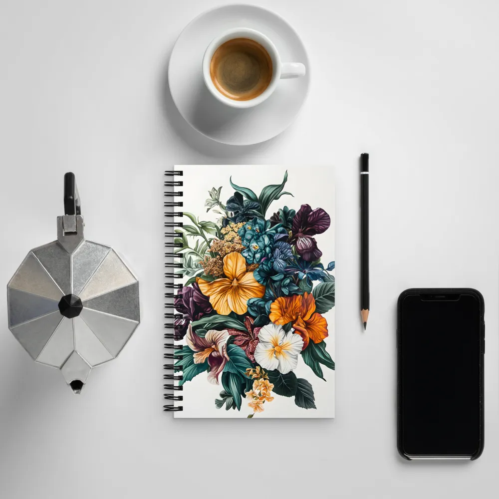 Floral Symphony | Spiral Notebook