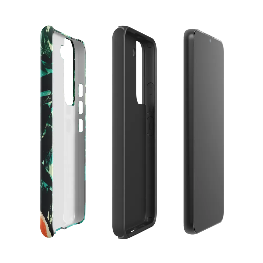 Curious Giraffe in Lush Greenery | Phone Case |  S22 | Tough Case | Glossy