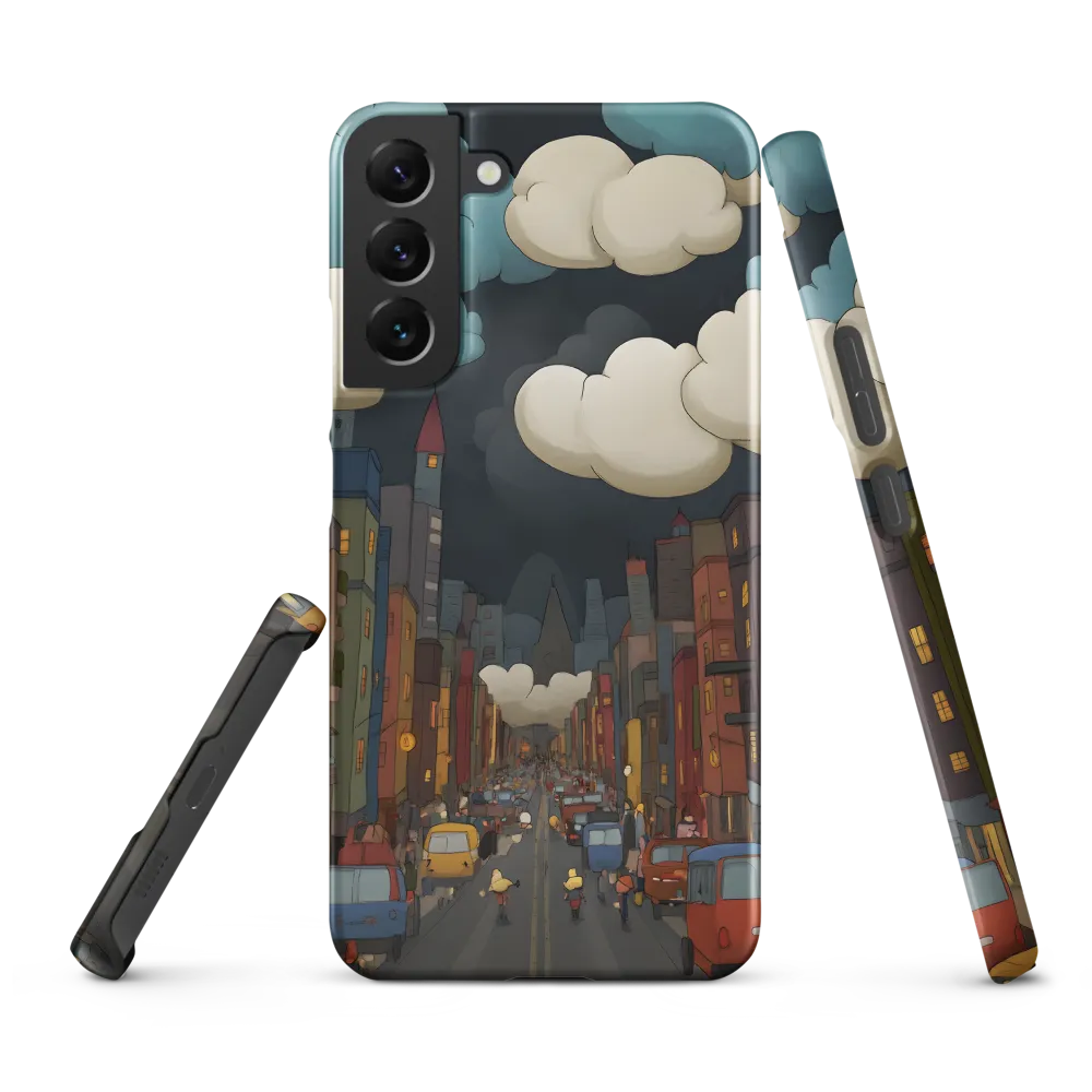 Urban Symphony: A City Awakens at Dusk | Phone Case |  S22 Plus | Snap Case | Matte