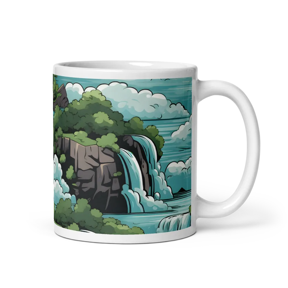 Harmonious Cascades | Mug with White inside | 11 oz