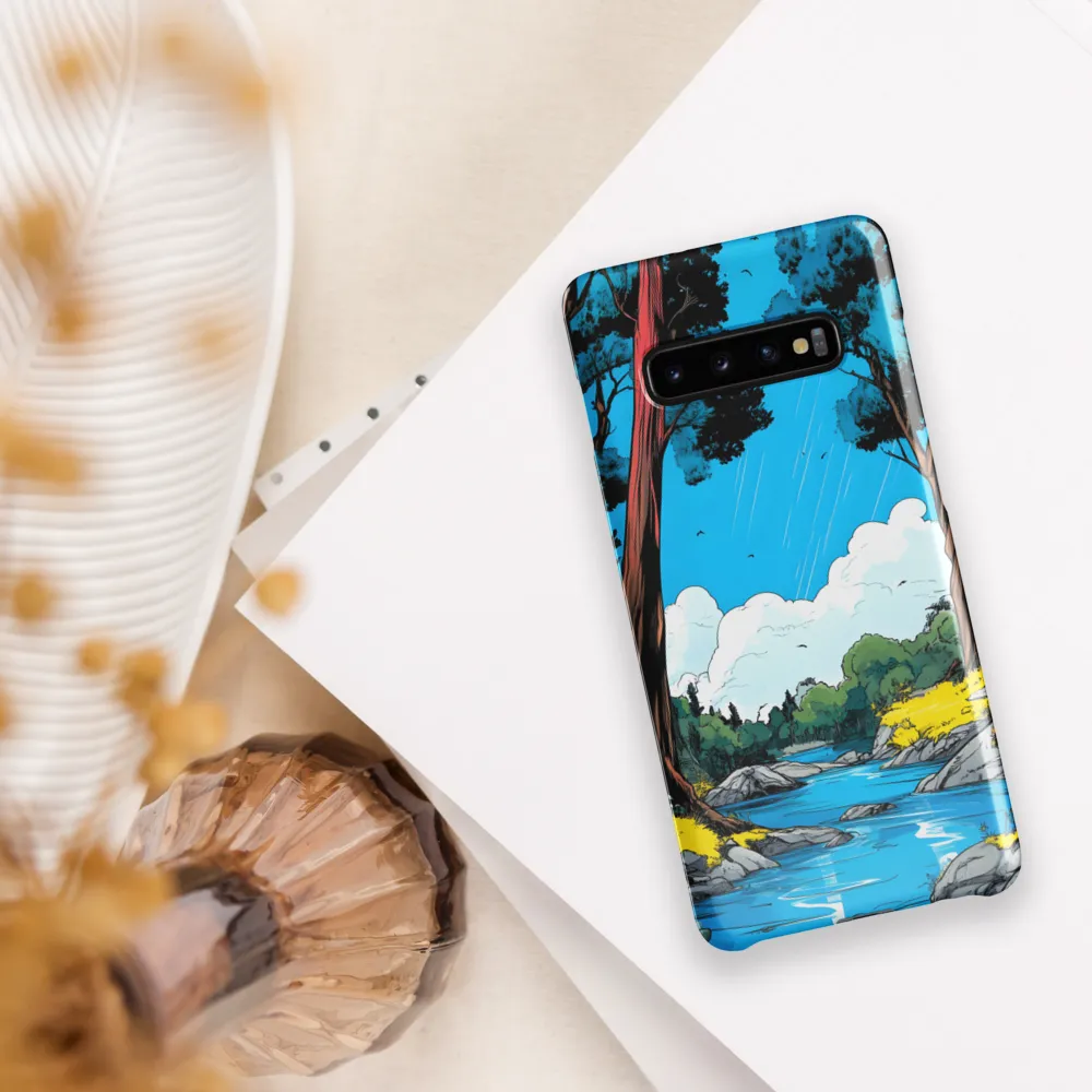 Tranquil River in a Comic Landscape | Phone Case |  S10 Plus | Snap Case | Glossy