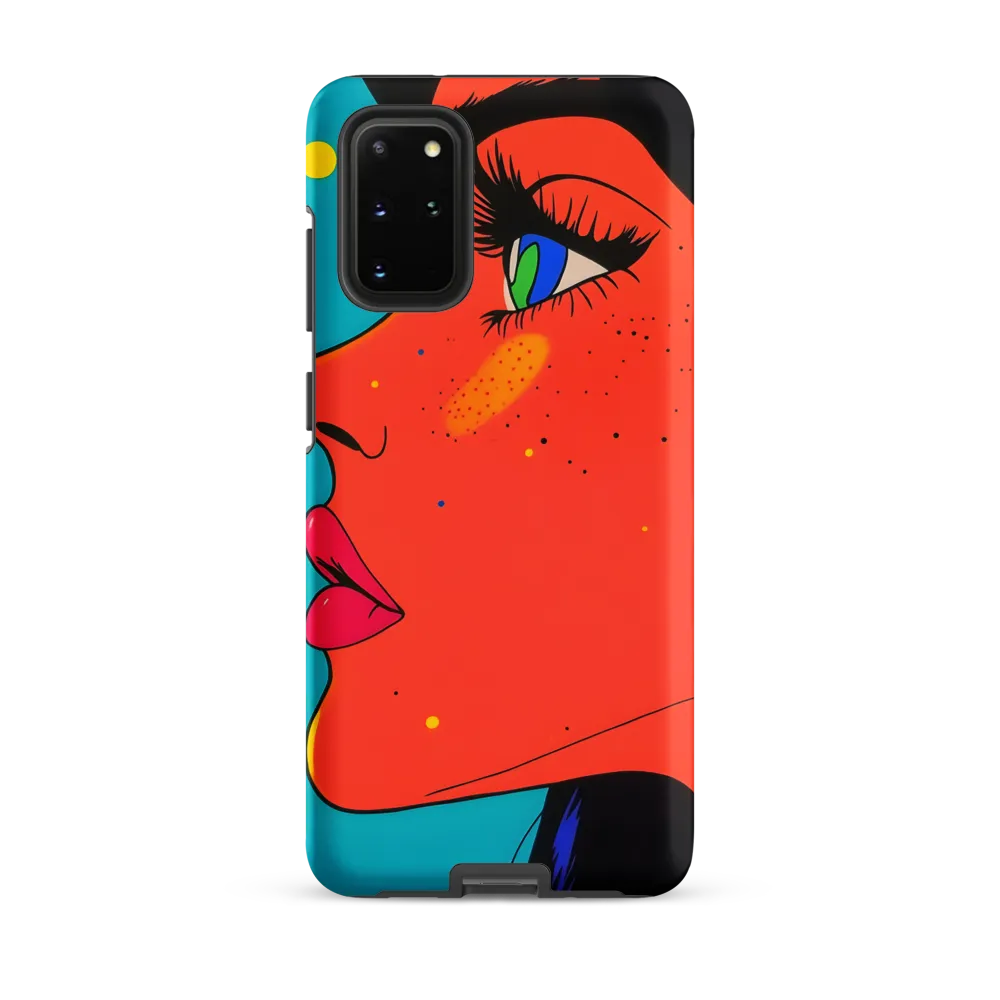 Vibrant Feminine Profile in Pop Art