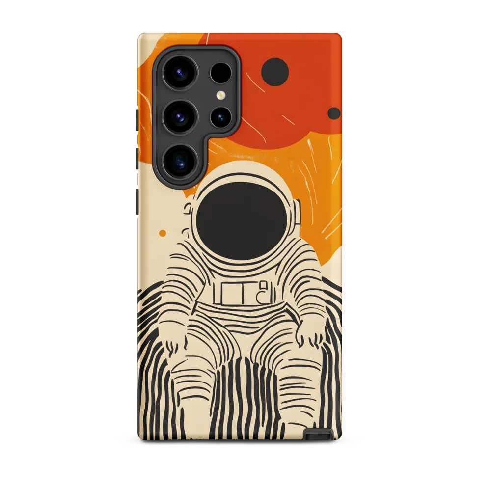 Astronaut in Cosmic Thoughts | Phone Case |  S24 Ultra | Tough Case | Matte