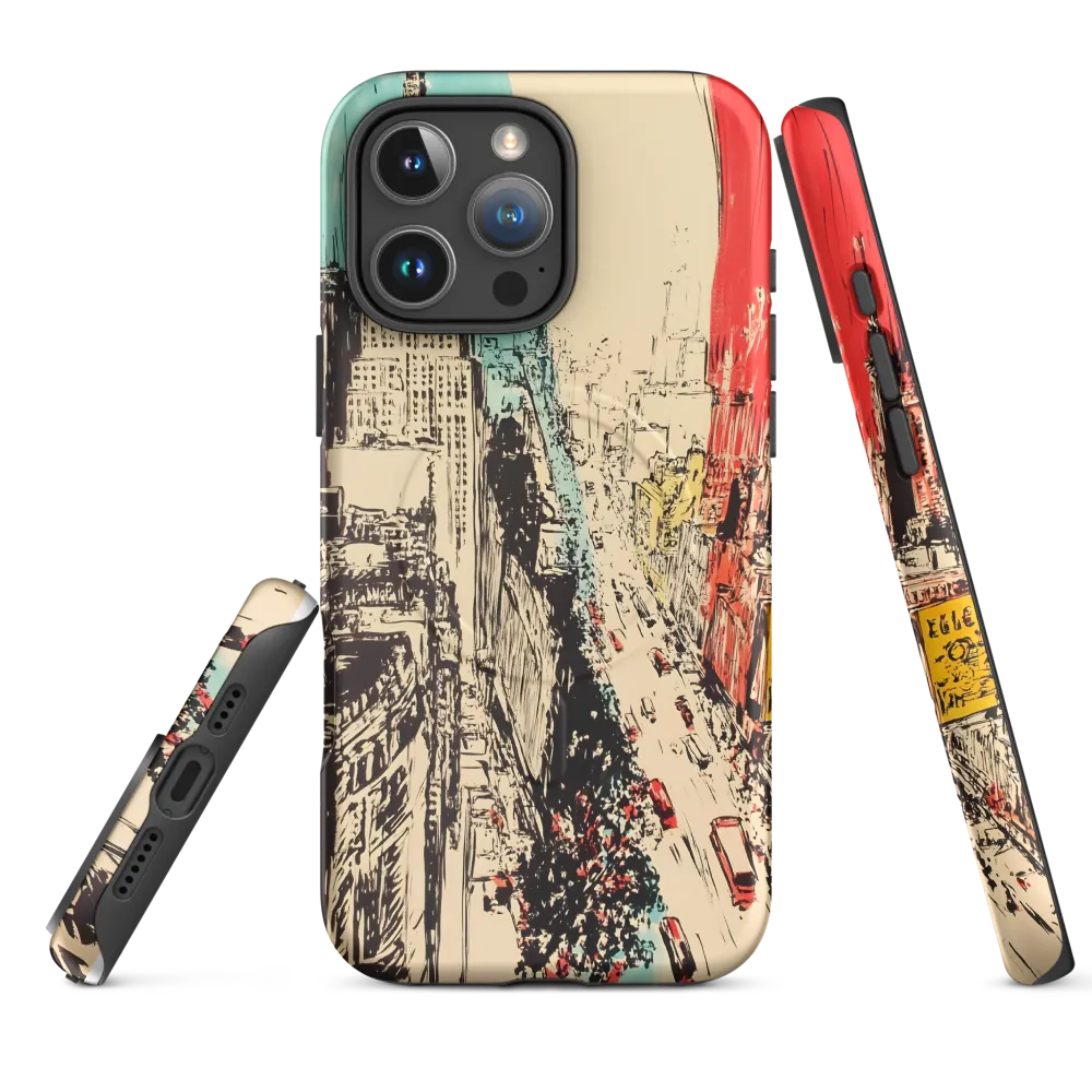 Dynamic Urban Symphony | Phone Case |  16 Pro Max | MagSafe® Tough Case | Matte