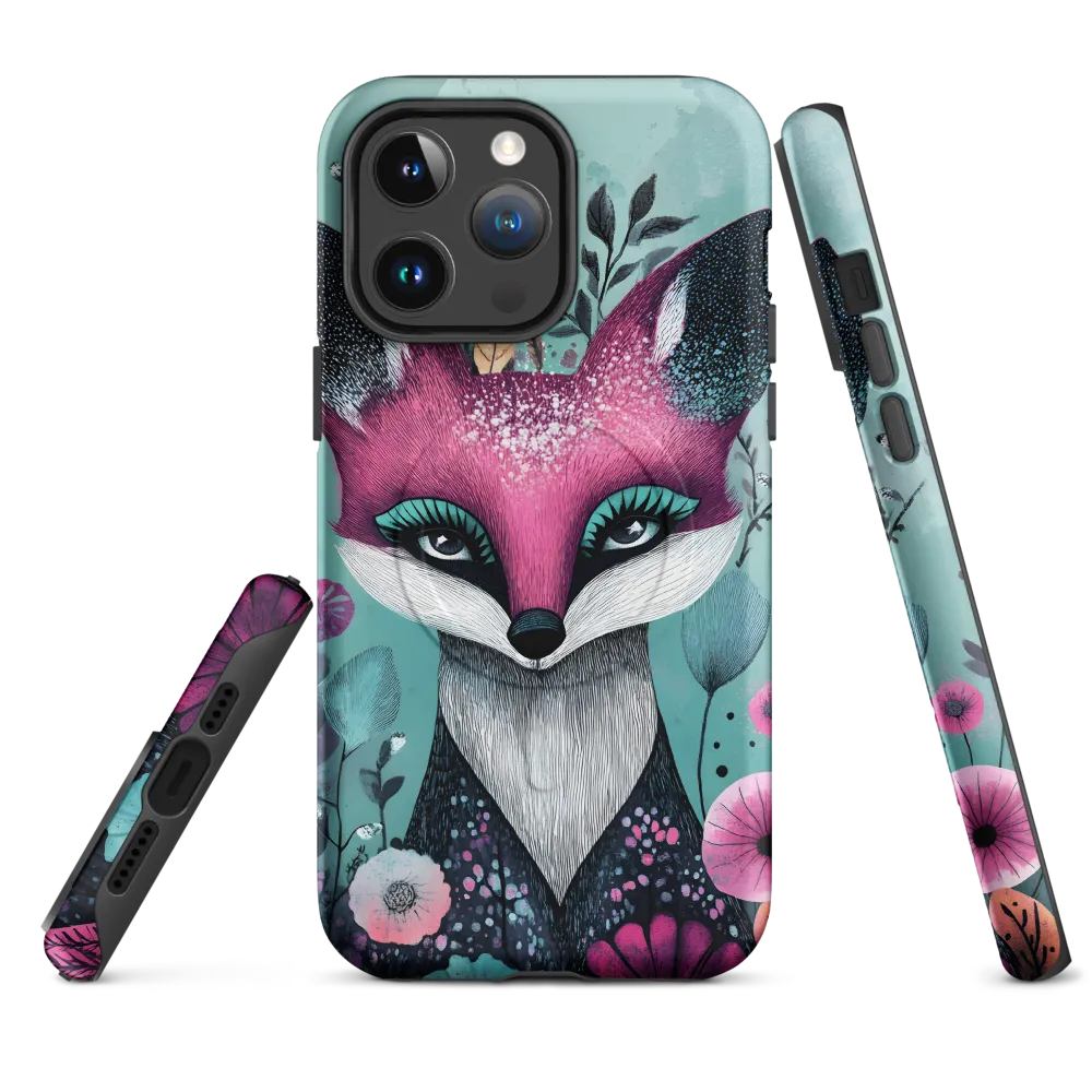 Whimsical Fox Among Blossoms | Phone Case |  14 Pro Max | MagSafe® Tough Case | Matte
