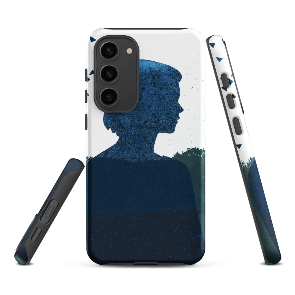 Blue Contemplation | Phone Case |  S23 Plus | Tough Case | Matte