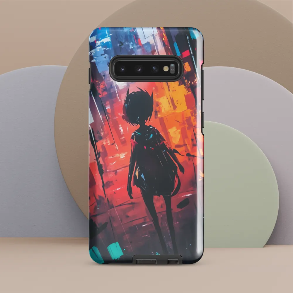 Silhouette in the Urban Abyss | Phone Case |  S10 Plus | Tough Case | Glossy