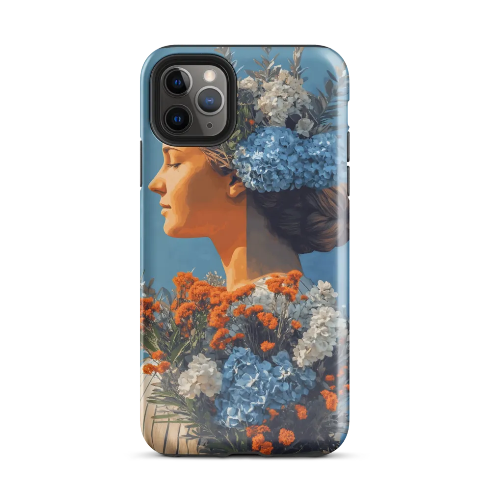 Floral Reverie: A Portrait of Serenity | Phone Case |  11 Pro Max | Tough Case | Glossy