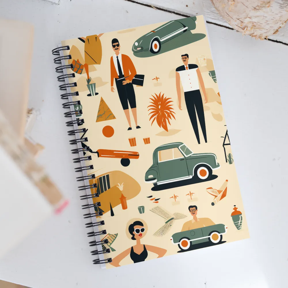 Retro Playfulness | Spiral Notebook