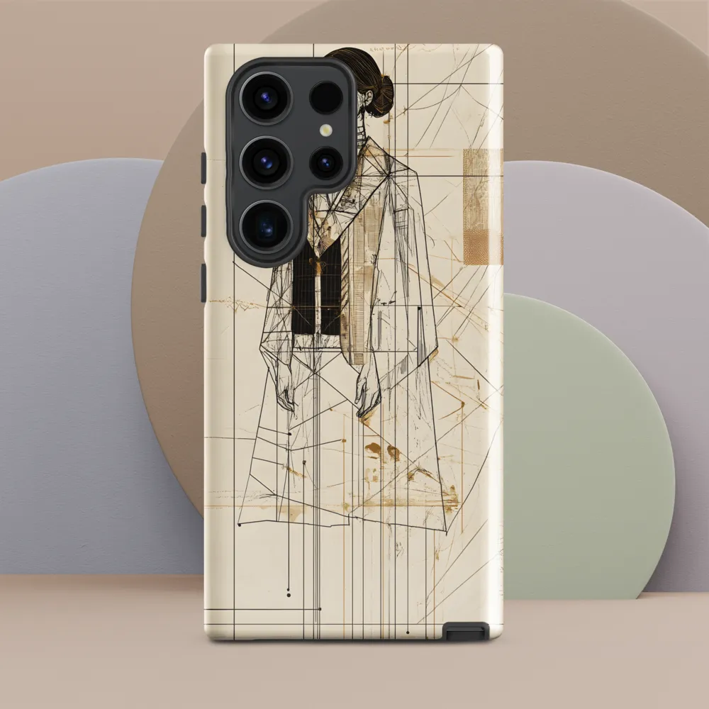 Elegance in Lines | Phone Case |  S23 Ultra | Tough Case | Glossy