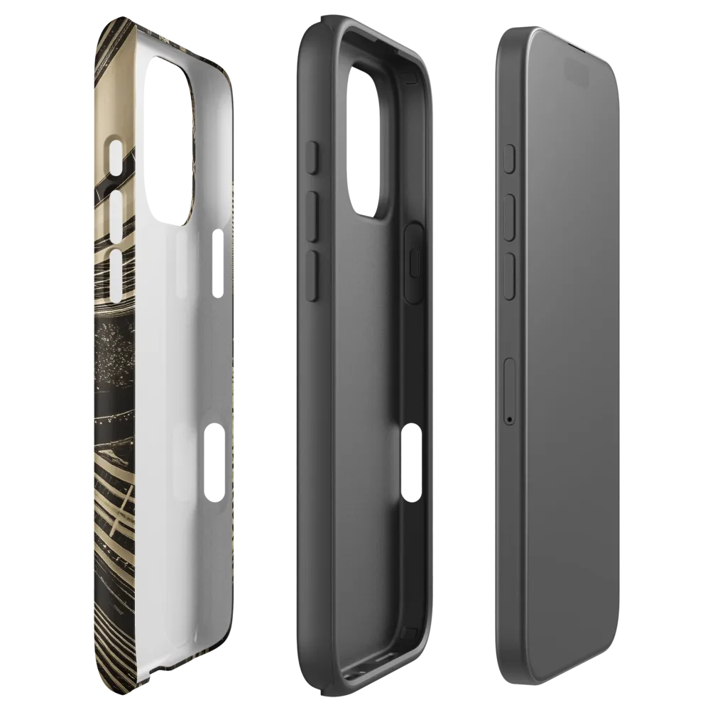 Urban Symphony: Aerial Perspective of City Life | Phone Case |  16 Pro Max | Tough Case | Matte