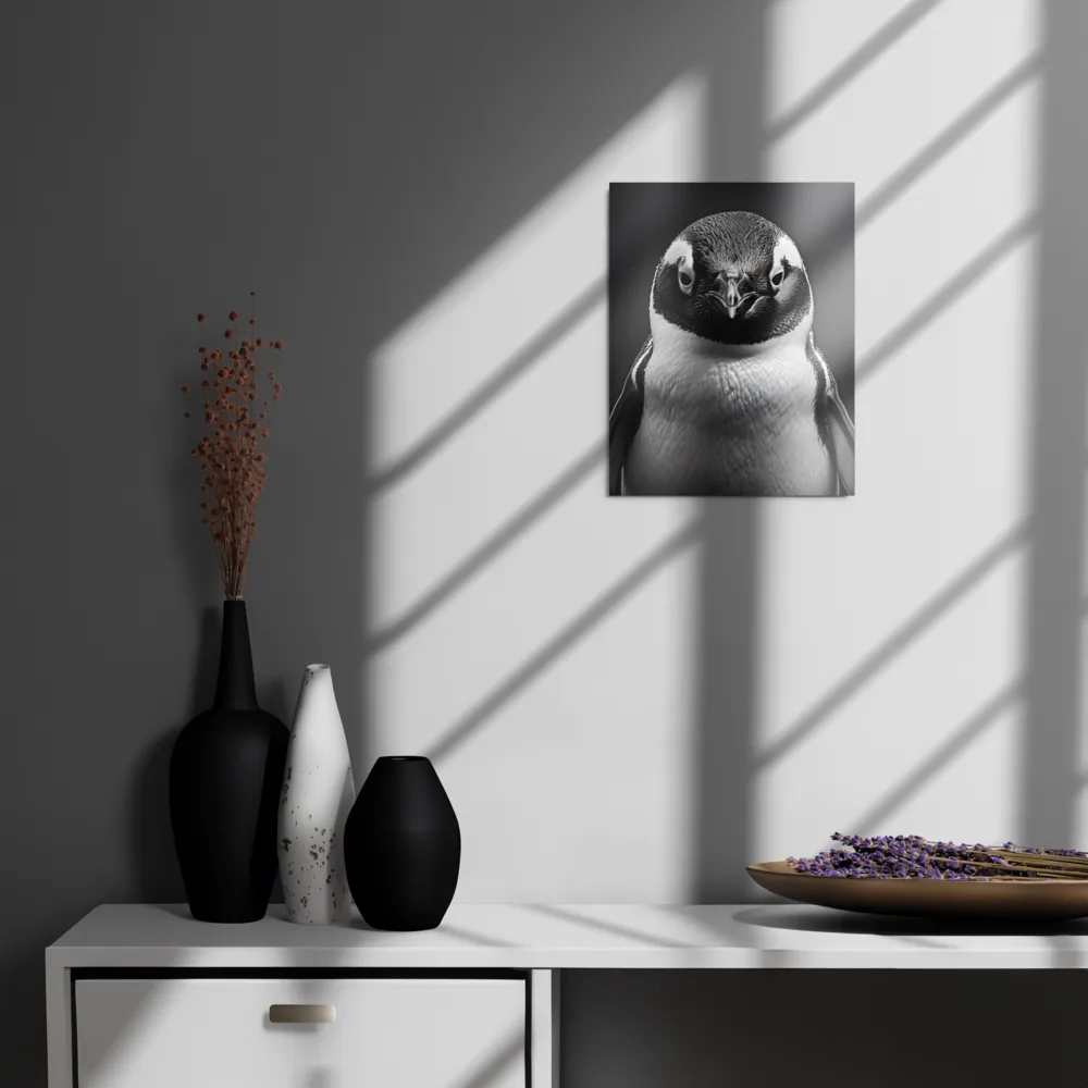 Majestic Penguin Portrait | Metal Print | 11″×14″